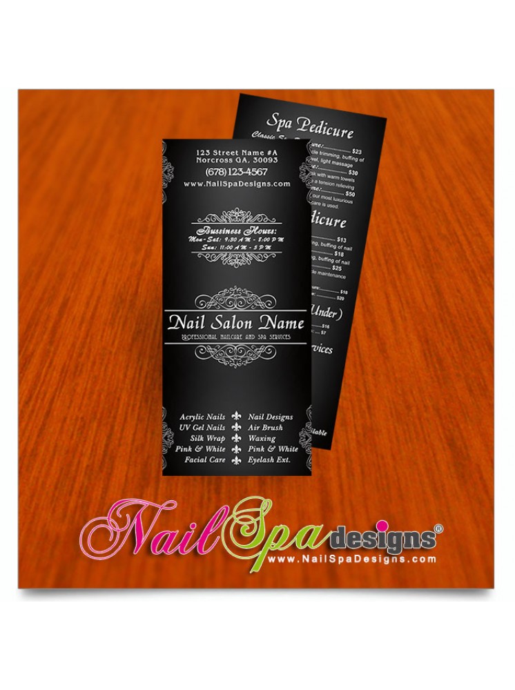 Nail Spa Pricelist Cards #047