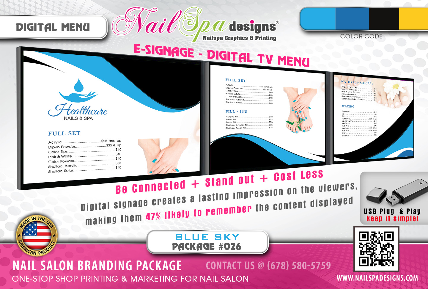 NSD Package 026: Blue Sky – Nail Spa Designs