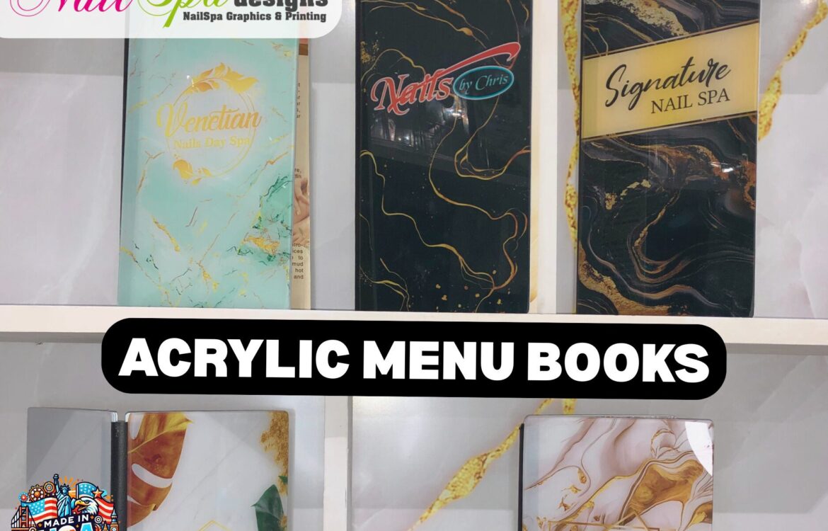 Acrylic Menu Books