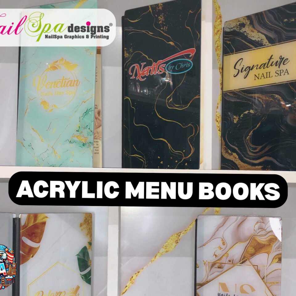 Acrylic Menu Books